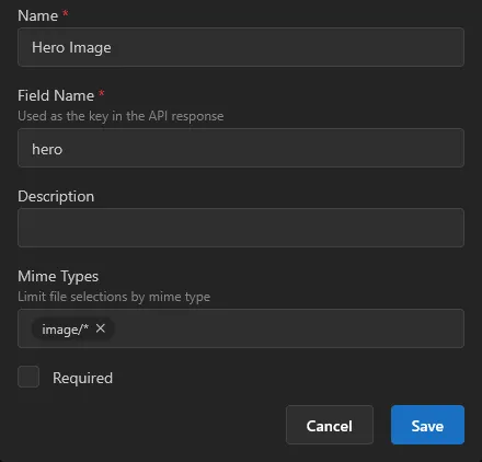 Input screenshot