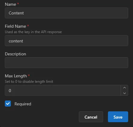 Input screenshot