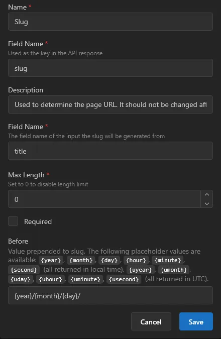 Input screenshot