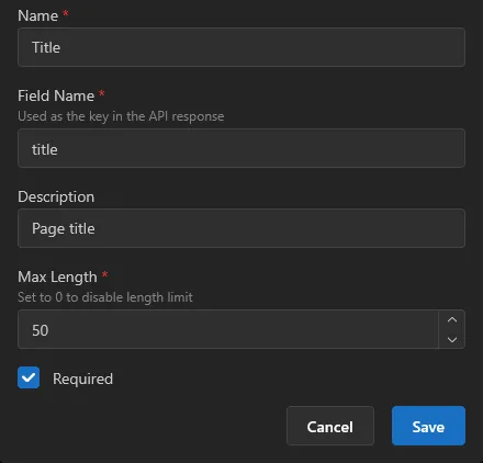 Input screenshot